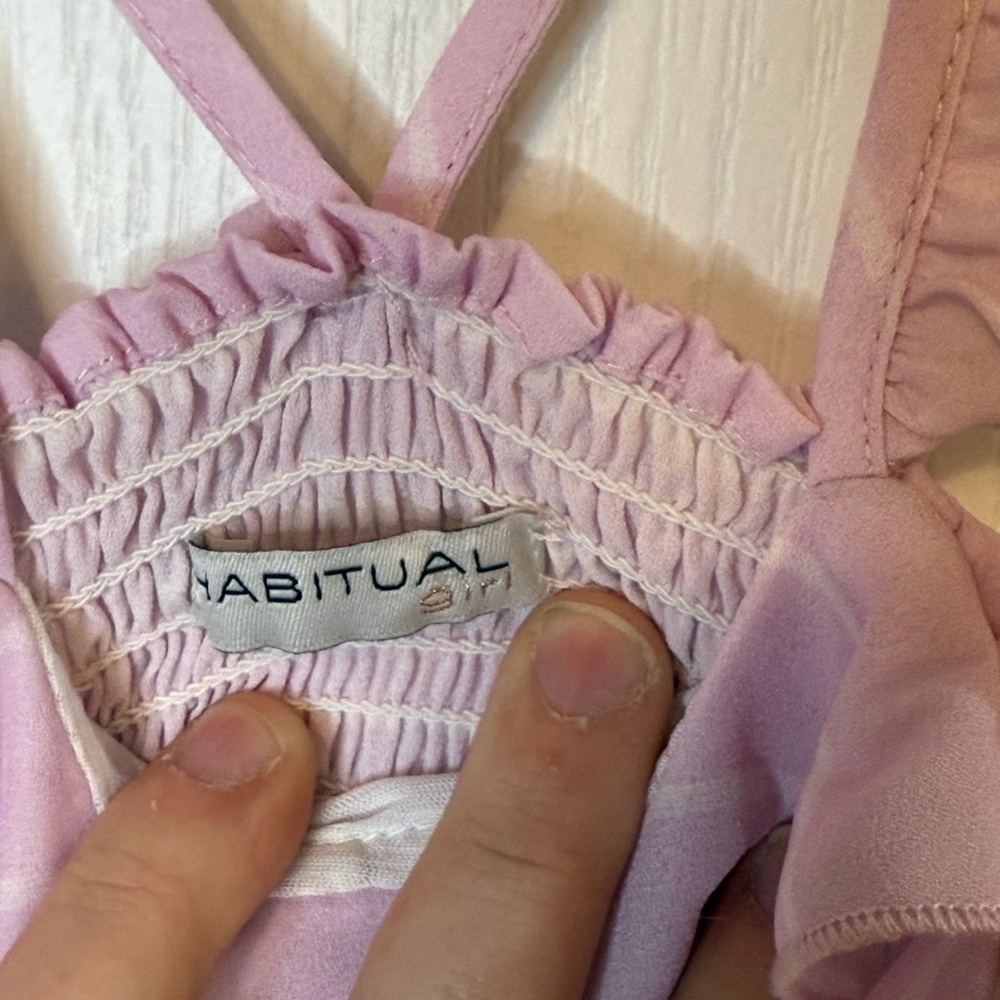 Habitual Pink Ruffled Romper - Picture 2 of 3
